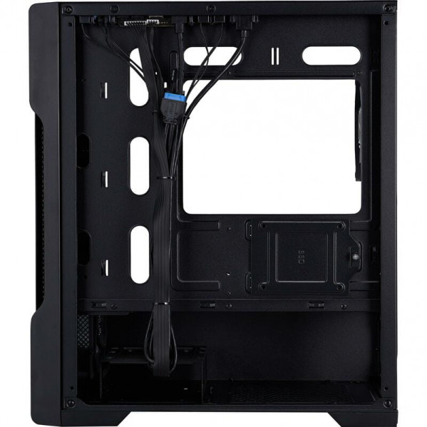 Корпус 1stPlayer T3-BK-4F1 Black без БЖ