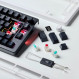 Клавіатура бездротова HyperX Alloy Rise 75 Red RGB UA Black (91Y91AA)