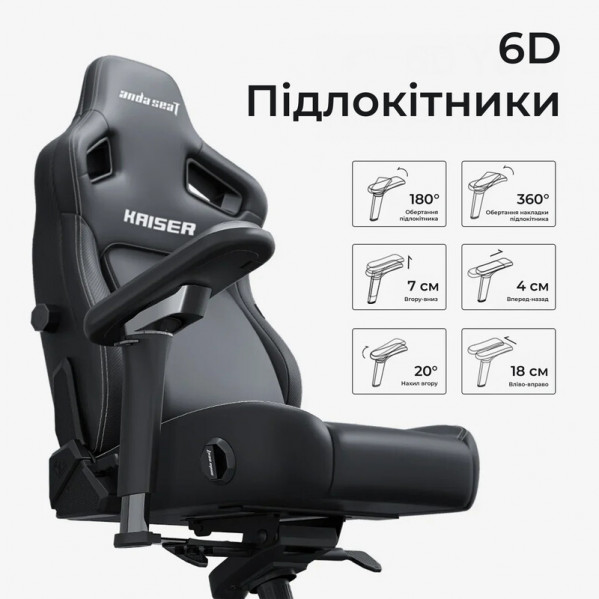 Крісло для геймерів Anda Seat Kaiser 4 V2 Size XL PVC Purple (AD12YDDC-XLL-20-V-PV/C-03)
