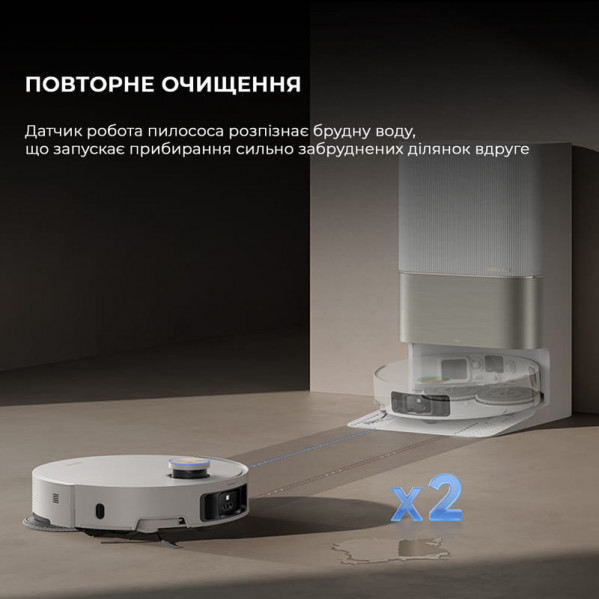 Робот-пилосос Dreame X50 Ultra Complete White (RLX85CE-4-WH)