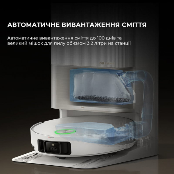 Робот-пилосос Dreame X50 Ultra Complete White (RLX85CE-4-WH)