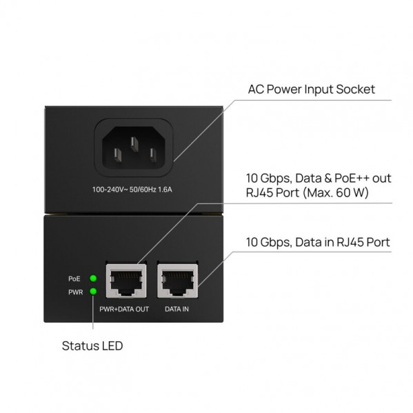 Інжектор PoE TP-Link Omada POE370S