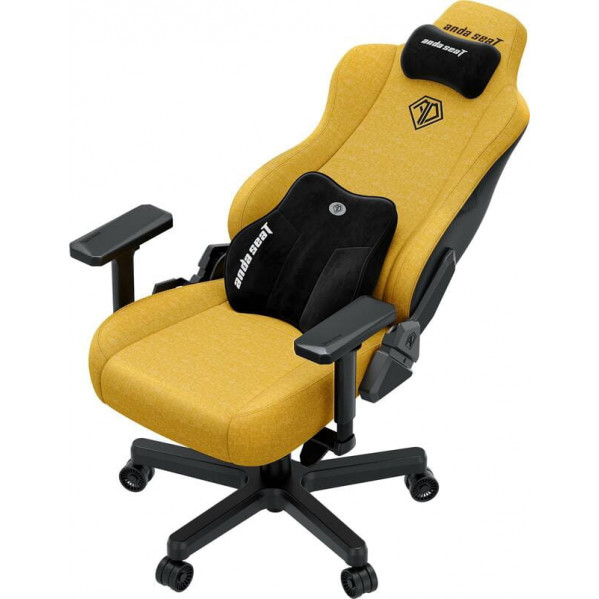 Крісло для геймерів Anda Seat Kaiser 3E XL Yellow Fabric (AD23YC-XL-09-Y-CF-Y01)