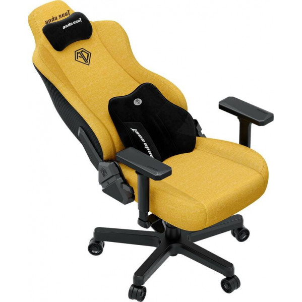 Крісло для геймерів Anda Seat Kaiser 3E XL Yellow Fabric (AD23YC-XL-09-Y-CF-Y01)