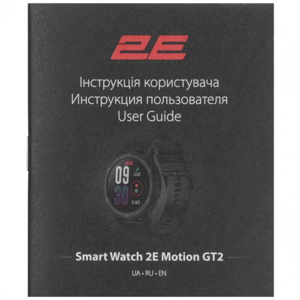 Смарт-годинник 2E Motion GT2 47 mm Black/Red (2E-CWW21BKRD-WS)