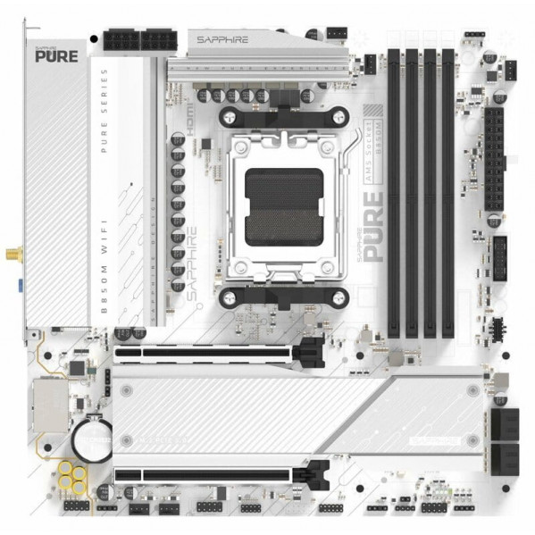 Материнська плата Sapphire B850M Pure WiFi Socket AM5