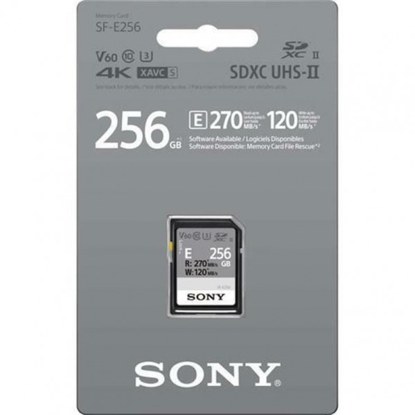 Карта пам`ятi SDXC 256GB UHS-II U3 Class 10 Sony Entry R270/W120MB/s (SFE256.ET4)