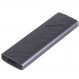 Зовнішня кишеня Maxxter M.2 NVMe PCIe, USB 3.2 Type-C, Metal, Black (EHDE-2280D-01)