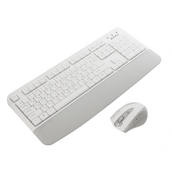 Комплект (клавіатура, миша) бездротовий A4Tech Fstyler FG2500S Plus White