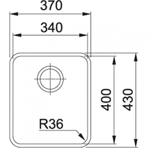 Кухонна мийка Franke Aton ANX 110-34 Нерж. (122.0204.647)
