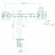 Кронштейн Walfix DM-400B (для 2-х моніторів)