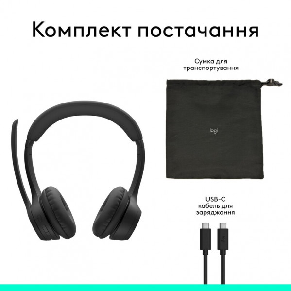 Bluetooth-гарнітура Logitech Zone 305 MS Black (981-001458)