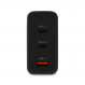 Мережевий зарядний пристрій Ttec SmartCharger Trio GAN 2хUSB-C/USB-A /120Вт Black (2SCG04S)