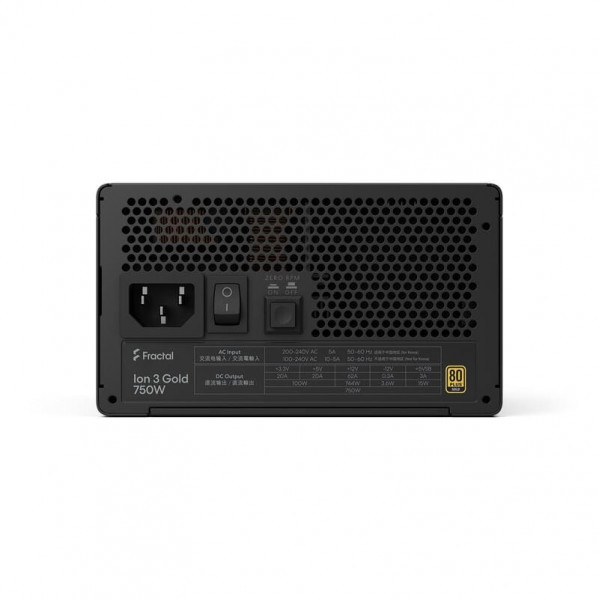 Блок живлення Fractal Design Ion 3 Gold 750W Black (FD-P-IA3G-750-EU)