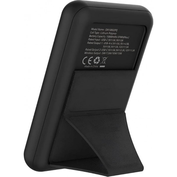 Універсальна мобільна батарея Energizer Magnetic Wireless QM10002PQ 10000mAh 22.5W Black