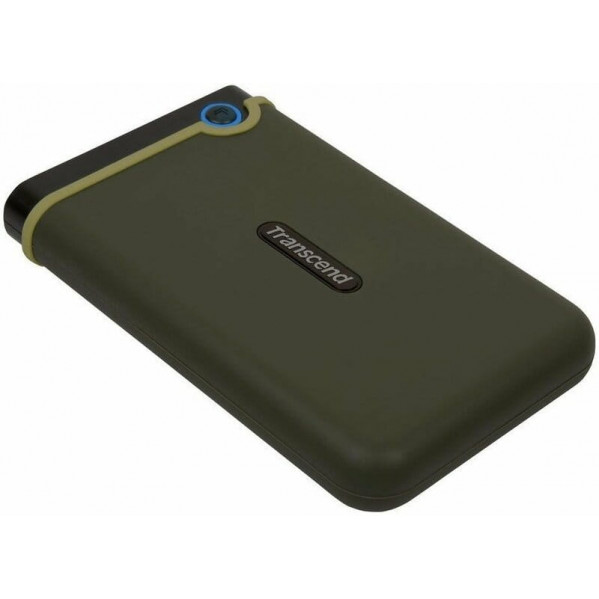 Накопичувач зовнiшнiй HDD 2.5" USB 2.0TB Transcend StoreJet 25M3 Military Green Slim (TS2TSJ25M3G)