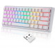 Клавіатура бездротова Motospeed SK66 Gateron Red Hot Swap White (mtsk66wmr)
