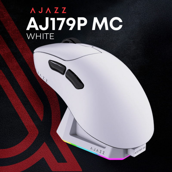 Миша бездротова Ajazz AJ179P MC White (AJ179P-MC-W)