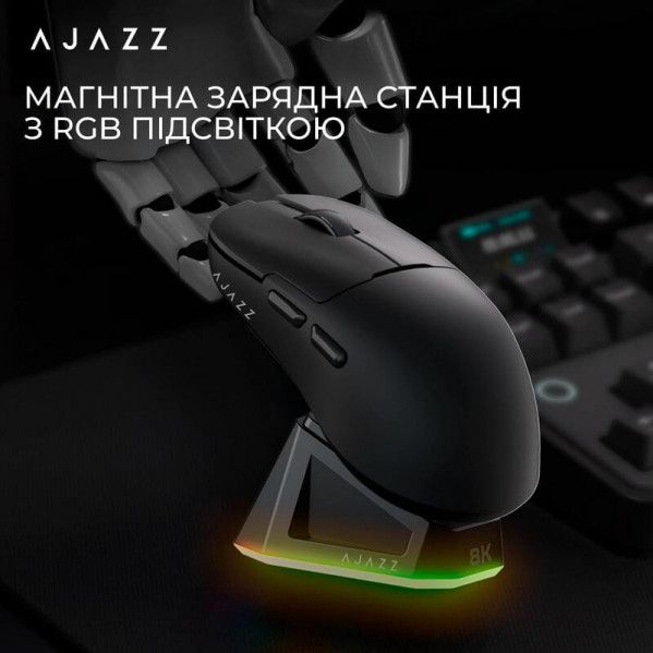 Миша бездротова Ajazz AJ159Pro Black (AJ159-PRO-B)