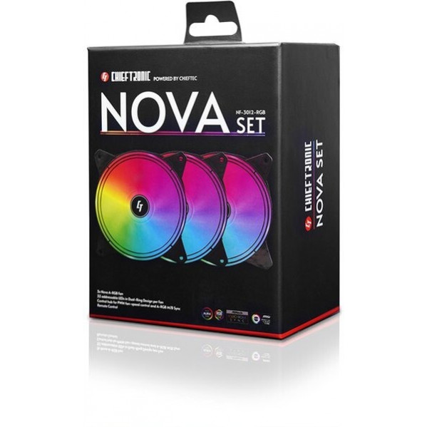 Вентилятор Chieftec Chieftronic Nova 3in1 ARGB Black (NF-3012-RGB)