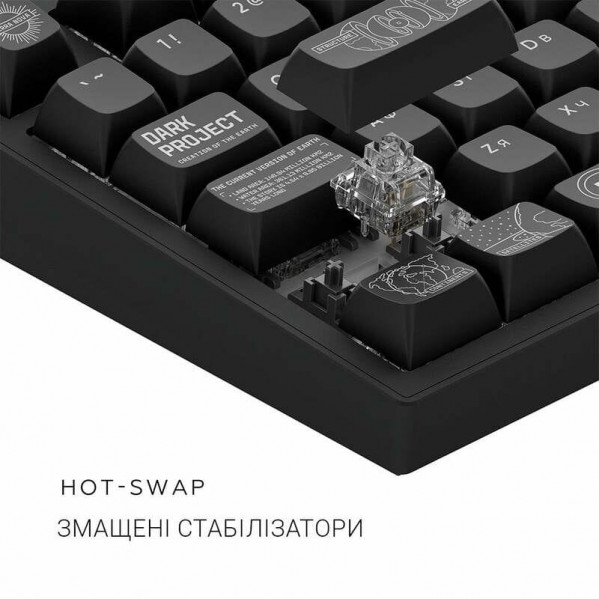 Клавіатура Dark Project ALU81 Terra Nova Black (DPKB_NOVA_81_ANSI_BLACK_UA)