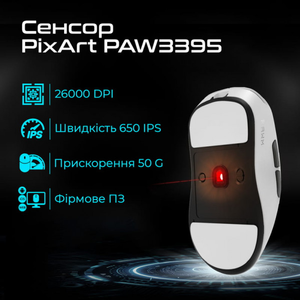 Миша бездротова RAWM ES21 White