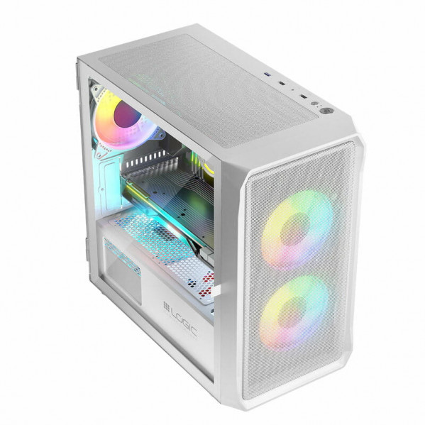 Корпус LogicConcept Portos ARGB Mini White без БЖ (AM-PORTOS-20-0000000-0002)
