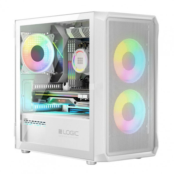 Корпус LogicConcept Portos ARGB Mini White без БЖ (AM-PORTOS-20-0000000-0002)
