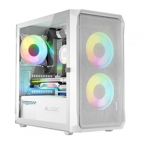 Корпус LogicConcept Portos ARGB Mini White без БЖ (AM-PORTOS-20-0000000-0002)