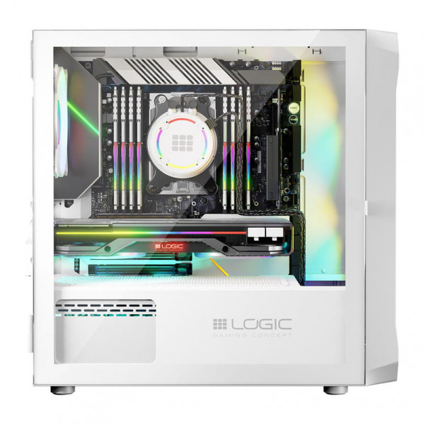 Корпус LogicConcept Portos ARGB Mini White без БЖ (AM-PORTOS-20-0000000-0002)