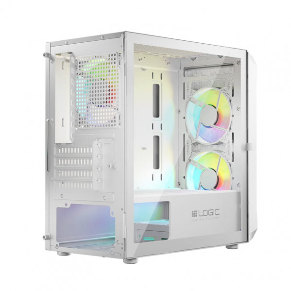 Корпус LogicConcept Portos ARGB Mini White без БЖ (AM-PORTOS-20-0000000-0002)