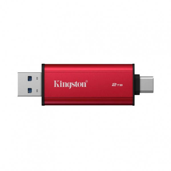 Накопичувач зовнішній SSD 2TB Kingston Dual Portable Red (SPSD/2TB)