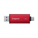 Накопичувач зовнішній SSD 2TB Kingston Dual Portable Red (SPSD/2TB)