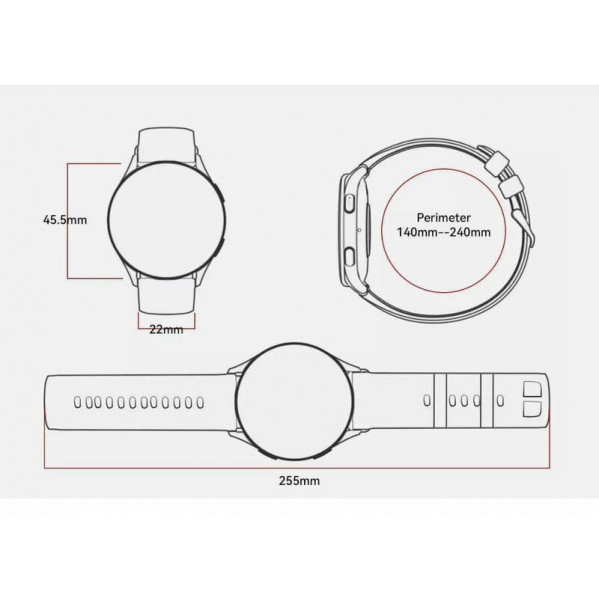 Cмарт-годинник Blackview X20 Midnight Black (6931548318057)