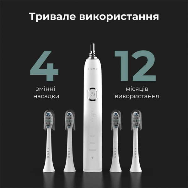 Зубна електрощітка AENO DB3 White (ADB0003)
