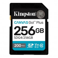 Карта пам`ятi SDXC  256GB UHS-I/U3 Class 10 Kingston Canvas Go! Plus R200/W160MB/s (SDG4/256GB)
