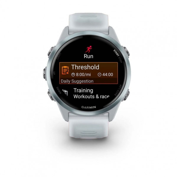 Смарт-годинник Garmin Forerunner 570 42mm Cloud Blue with Cloud Blue/Translucent Whitestone with Silver Buckle (010-02970-41)