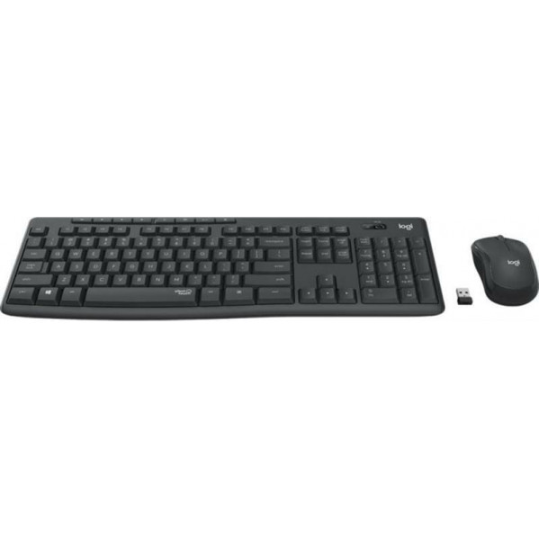 Комплект (клавiатура, миша) бездротовий Logitech MK295 Combo Black (920-009800)