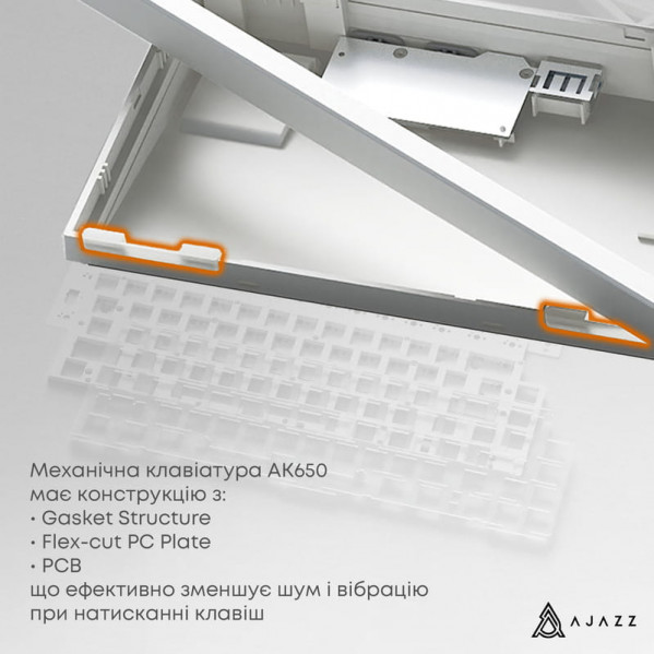 Клавіатура Ajazz AK650 Day Dream Switch Gradient Black USB-C (AK650-DD-BG)