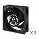 Вентилятор Arctic P8 PWM PST Black - 5 Pack (ACFAN00154A)