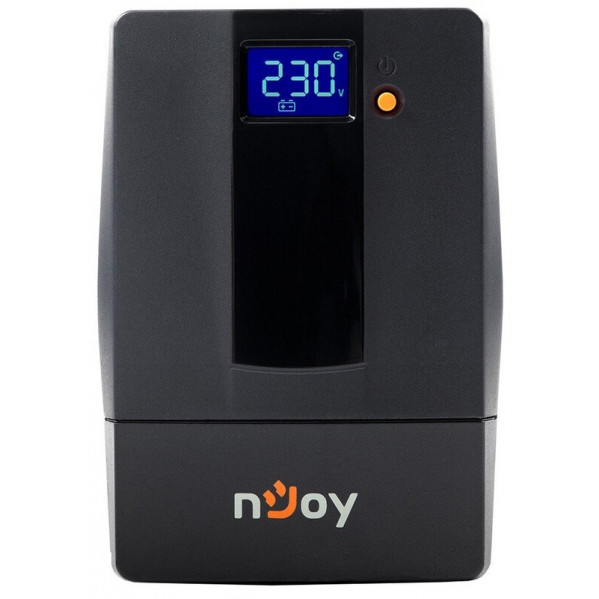 Джерело безперебійного живлення NJOY Horus Plus 600 (PWUP-LI060H1-AZ01B) Lin.int., AVR, 2 x евро, USB, LCD, пластик