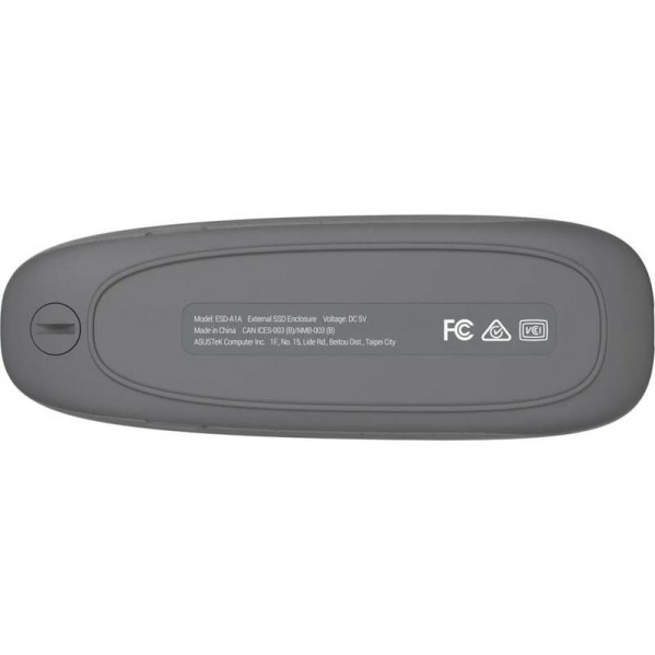 Зовнішня кишеня Asus Cobble ESD-A1A PCIe NVMe M.2 2230/2242/2260/2280 USB Type-C 3.2 Grey (90DD02R6-M09000)