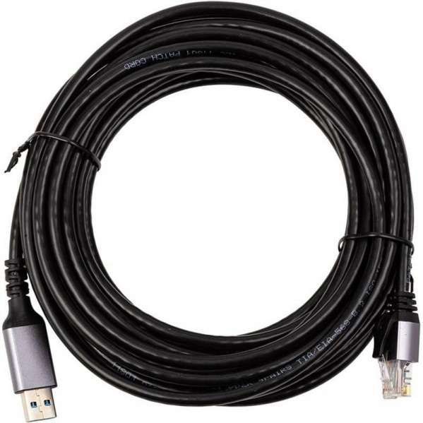 Кабель PowerPlant USB Type-А - RJ45 (M/М) 7.5м Black (CA915019)