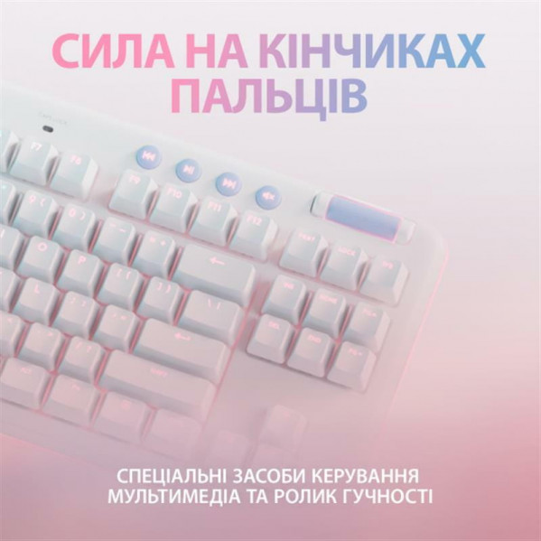 Клавiатура Logitech G713 Linear White (920-010678)