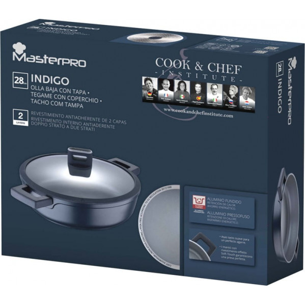 Сотейник з кришкою MasterPro Indigo 28 см (BGMP-7981)