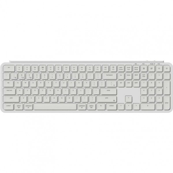 Клавіатура бездротова Keychron B6 Pro Ultra-Slim Ivory White (B6P-K8-UA)
