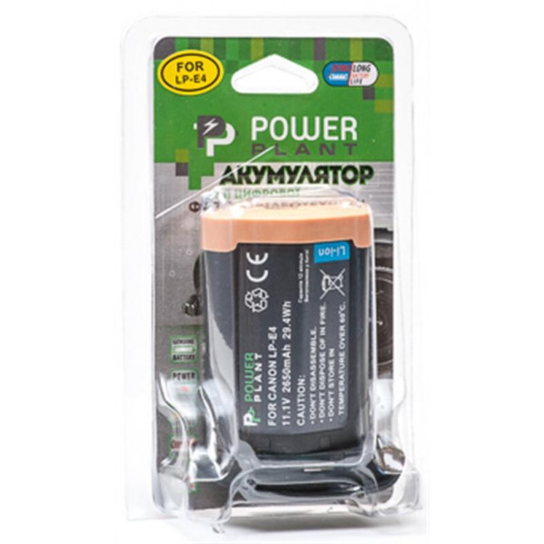 Акумулятор PowerPlant Canon LP-E4 2650mAh (DV00DV1215)