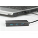 Концентратор USB3.0 Digitus (DA-70240-1) 4хUSB3.0