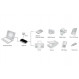 Концентратор USB 3.0 Digitus, 4xUSB3.0, 1.2 м (DA-70231)