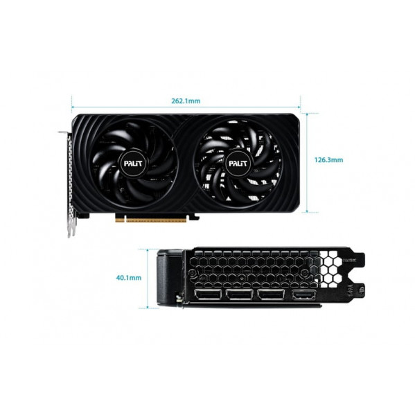Відеокарта GF RTX 5060 8GB GDDR7 Dual OC Palit (NE75060S19P1-GB2063D)